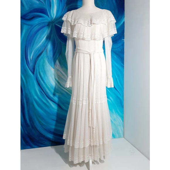 Fleur de Paris Dresses & Skirts - Vintage French Lace Maxi Dress Fleur de Paris New Orleans 2 Pieces